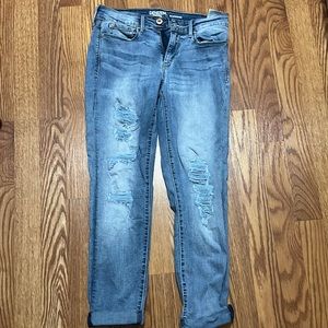 Levi ripped cuffed jeans